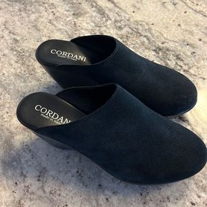 Cordani black suede clogs. Excellent condition!